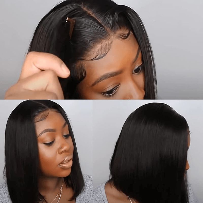Aligrace MLG Series T Part Lace Straight Short Bob Wig