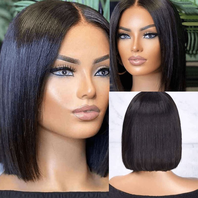 Aligrace MLG Series T Part Lace Straight Short Bob Wig