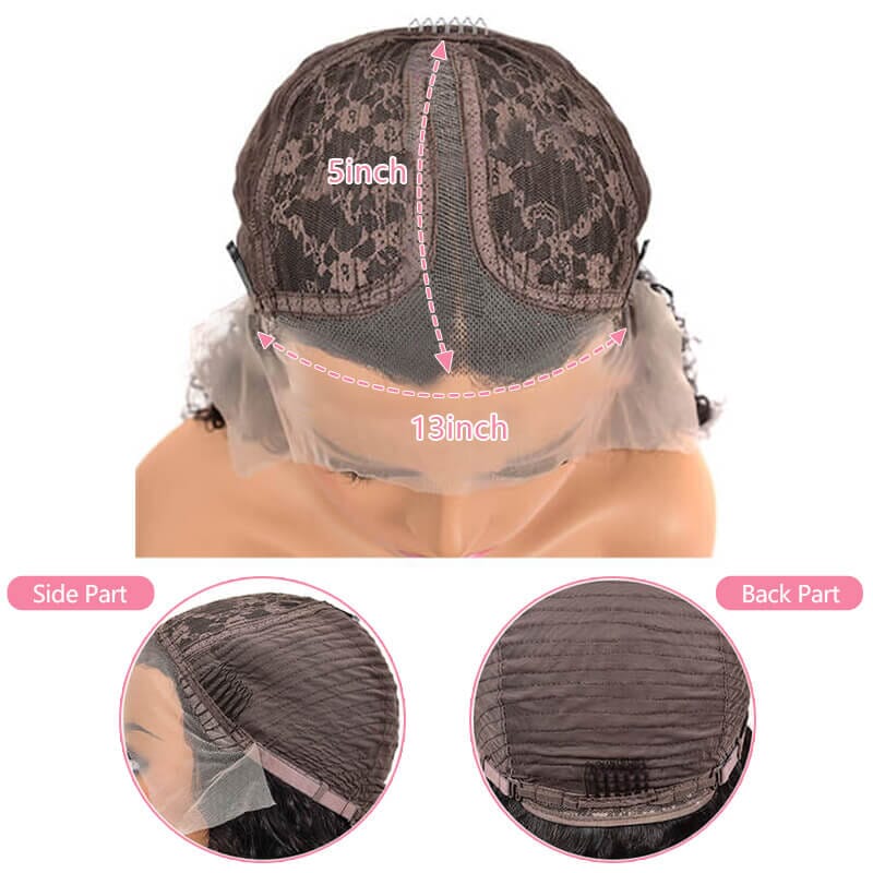 Aligrace T Part Lace Straight Human Hair Wigs