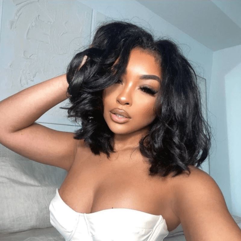 Aligrace Hair 13x4 HD Lace Frontal Body Wave Bob Wig
