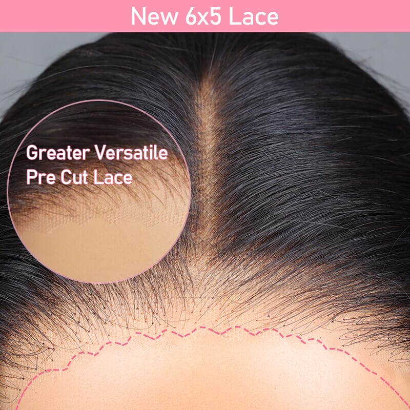 Aligrace Wear & Go 6x5 Pre-Cut Lace Body Wave Wig With Pre Bleached Invisible Knots AliGrace