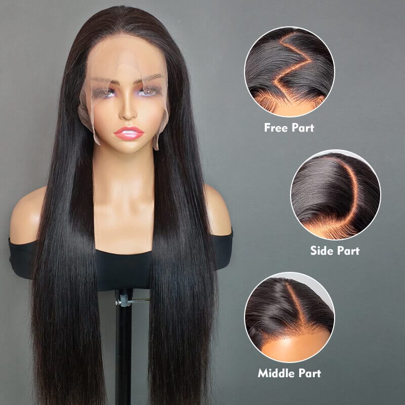 Aligrace High Quality Natural Color Straight 360 Lace Front Wig