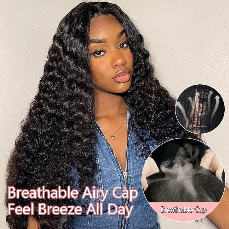 Aligrace Kinky Curly 6x5 Pre-Bleached Small Knots Transparent Lace Wear Go Glueless Wig