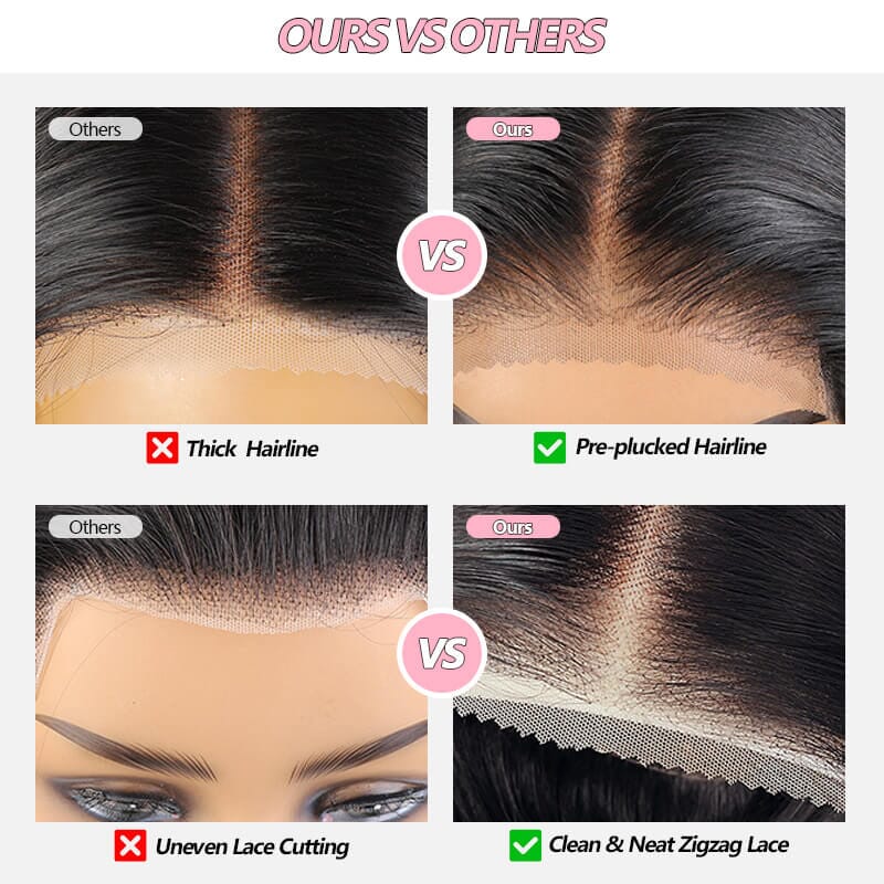 Aligrace 5x5 Lace Jerry Curly Wear & Go Pre-Cut Glueless Wig