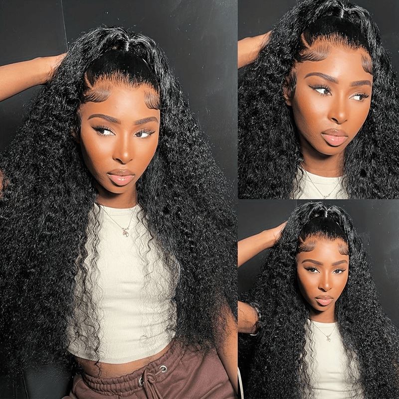 Aligrace 4x4 Lace Curly Brazilian Human Hair Wigs