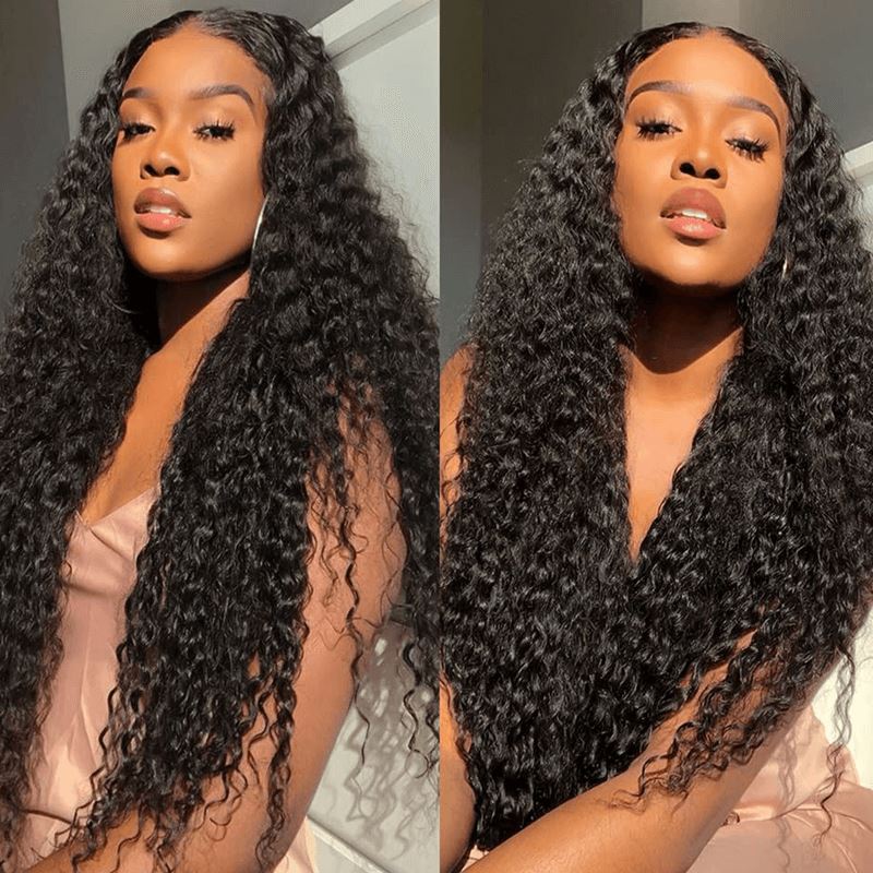 Aligrace Beginner Friendly 13x4 Lace Natural Human Hair Curly Wig