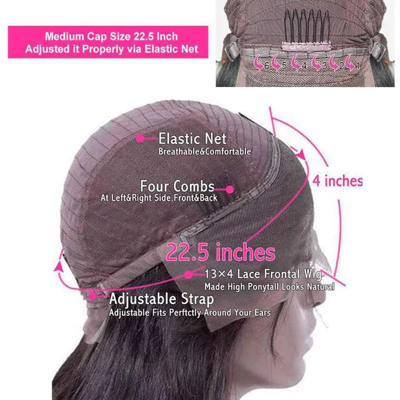 Ali Grace 13x4 Lace Front Straight Bob Wigs Natural Color 10 inch AliGrace