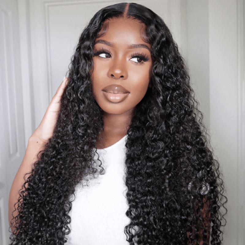 Aligrace 4x4 Lace Curly Brazilian Human Hair Wigs