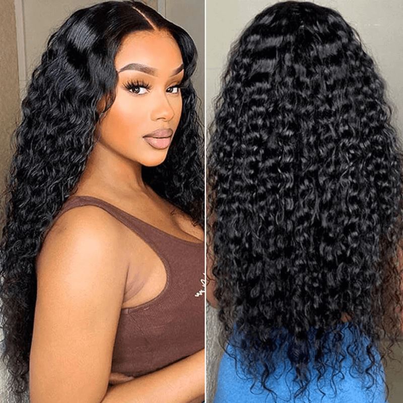 Aligrace 4x4 Lace Curly Brazilian Human Hair Wigs