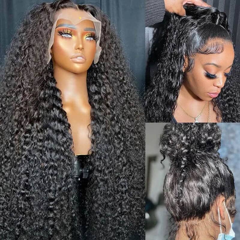 Aligrace 4X4 Closure Deep Wave Wig Human Hair Wigs