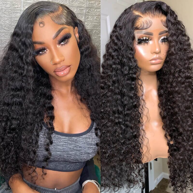 Aligrace 13X4 Lace Deep Wave Human Hair Wigs