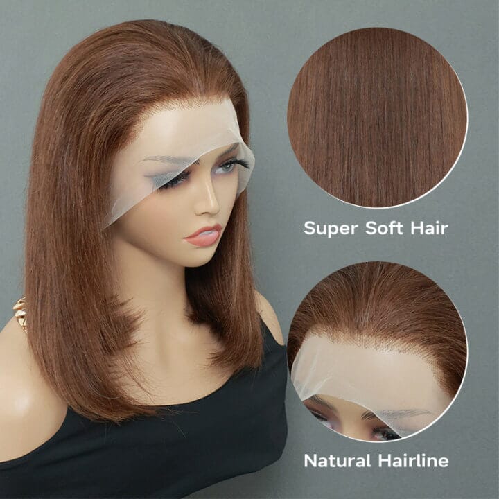 Aligrace 13x4 Lace Front Straight #33 Color Short BoB Wig