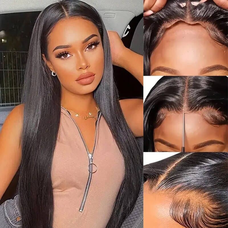 Aligrace 5x5 Lace Straight Wear & Go Pre-Cut Glueless Wig