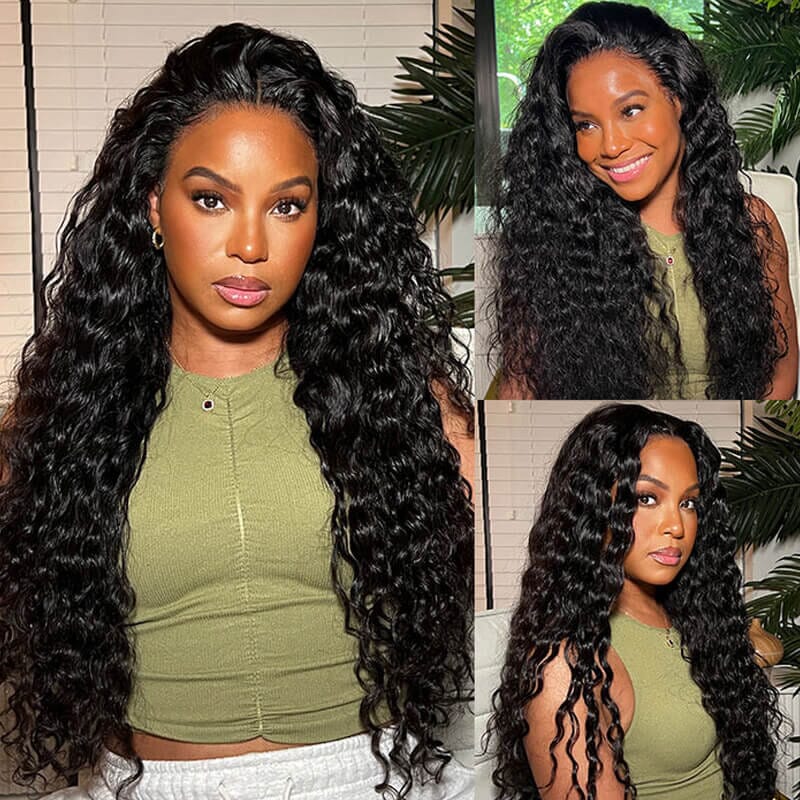 Aligrace 13X4 Lace Water Wave Human Hair Wigs