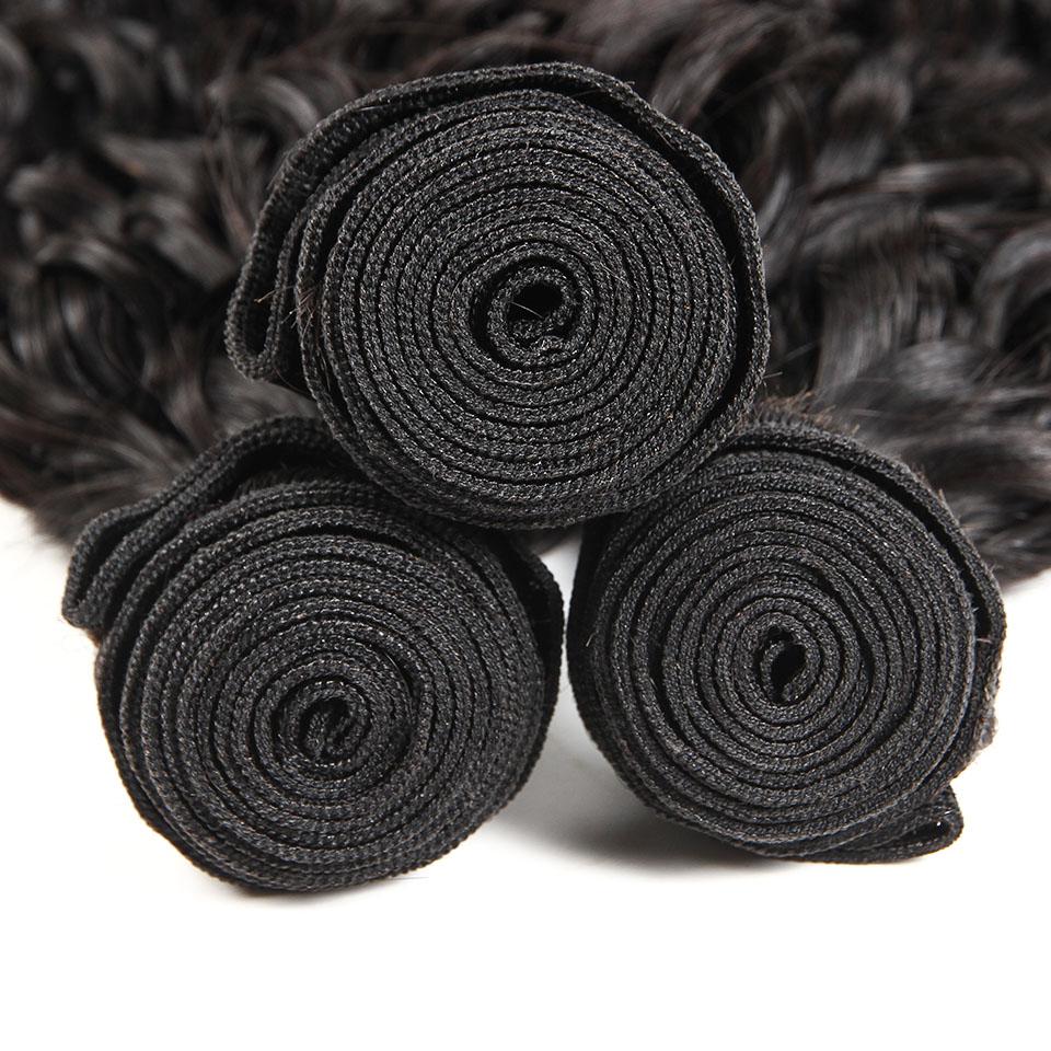 Ali Grace Water Wave Hair Bundles 3 Pcs With 13x4 Lace Frontal