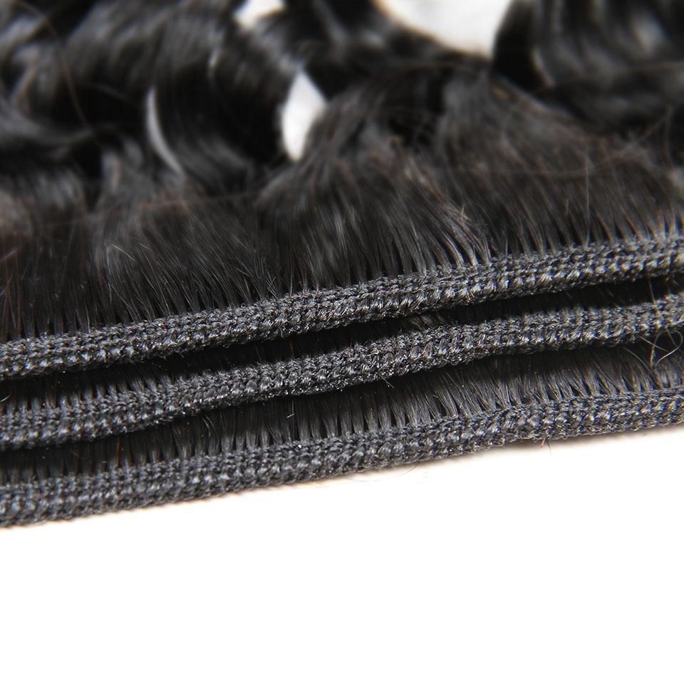 Ali Grace Deep Wave Hair Bundles 3 Pcs With 13x4 Lace Frontal