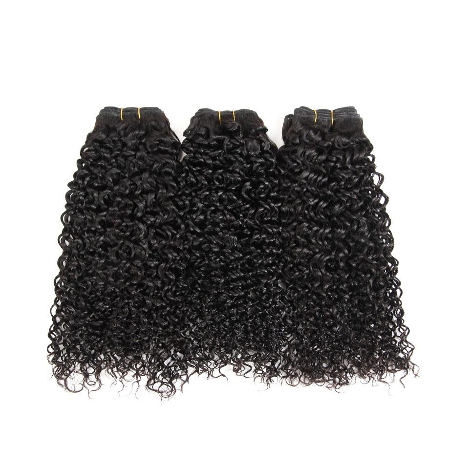 Ali Grace Kinky Curly Hair Weave Bundles 3 Pcs with 13x4 Lace Frontal