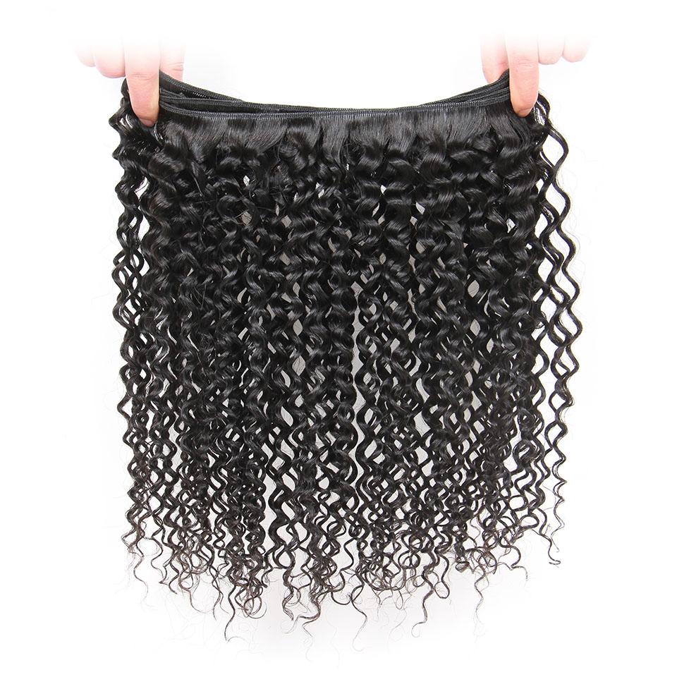 Ali Grace Kinky Curly Hair Bundles 3 Pcs With 13x4 Lace Frontal