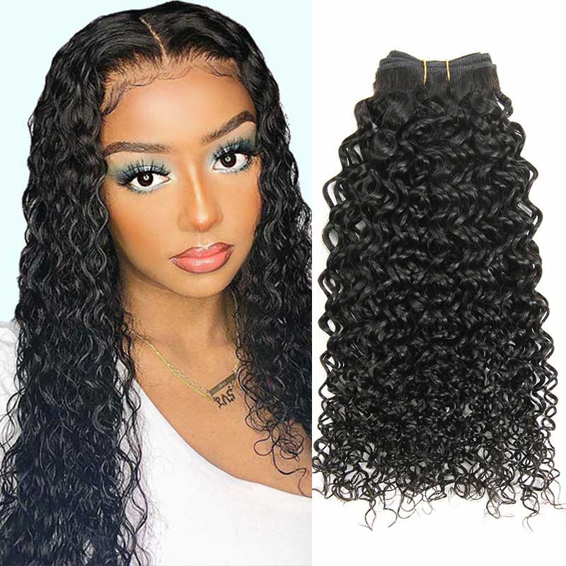 Ali Grace 12A Grade Brazilian Kinky Curly Human Hair 1 Bundles Natural Color Curly Hair Bundles AliGrace 10 Malaysian