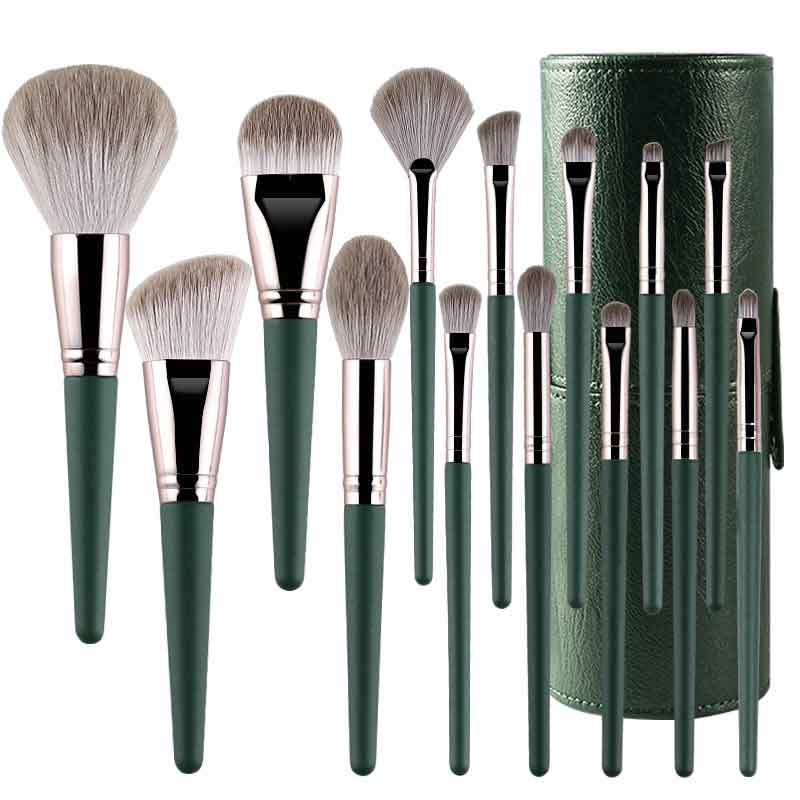 Ali Grace Makeup Brush Set With Storage Complete 14PCS Beauty Tool Makeup Tools Short Bob Wig AliGrace