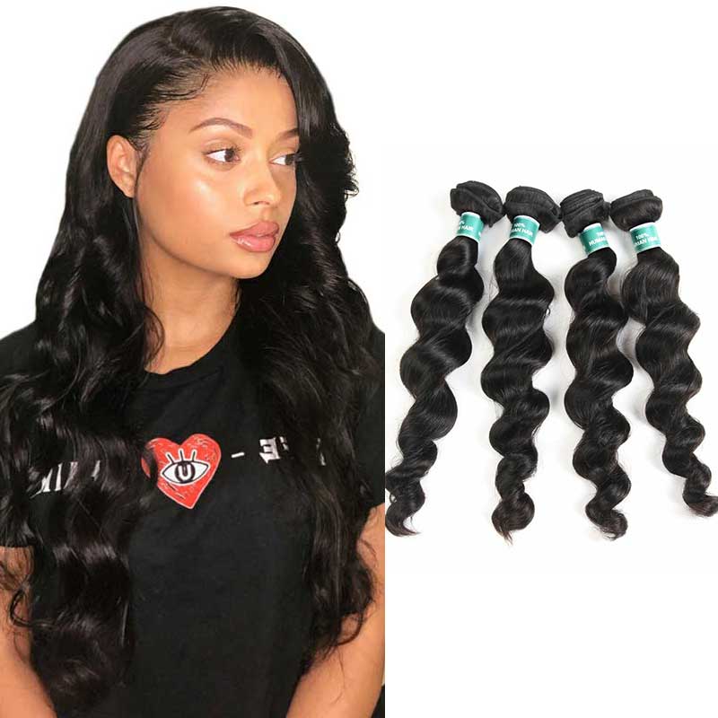 Malaysian Remy Human Hair Loose Wave for African Black People 4