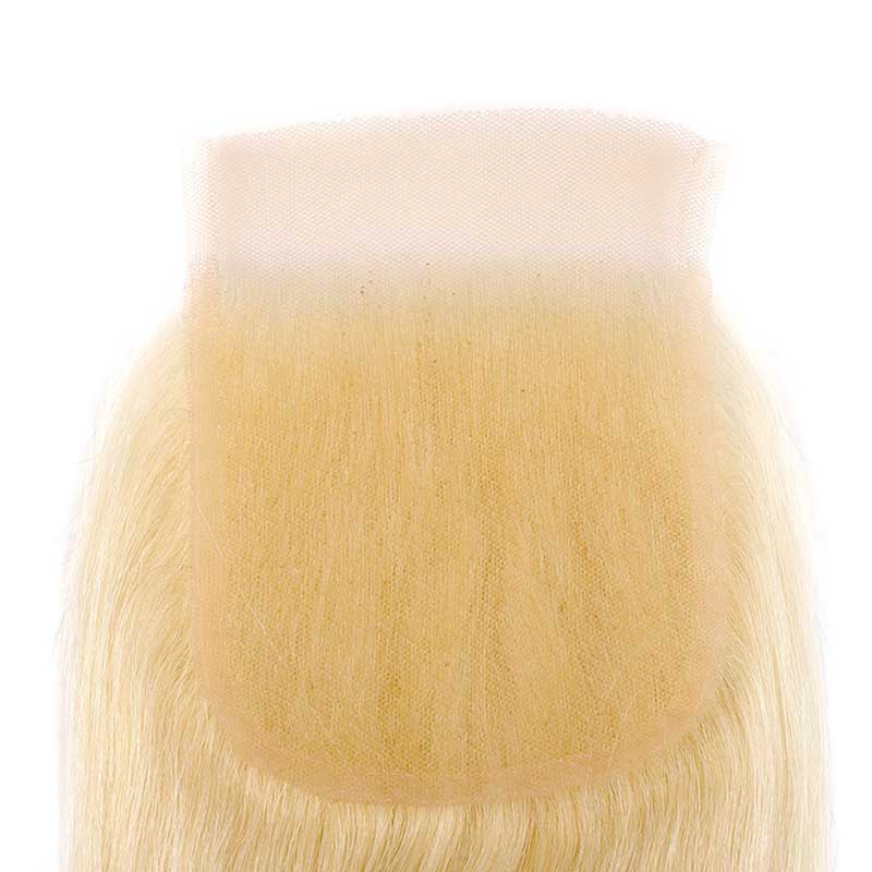ALI GRACE Straight 613 Blonde 4x4 Lace Closure Pre Plucked With Baby hair 4*4 Lace Closure AliGrace