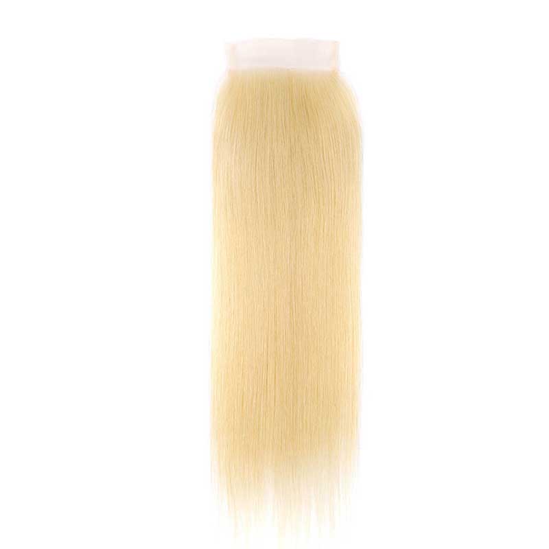 ALI GRACE Straight 613 Blonde 4x4 Lace Closure Pre Plucked With Baby hair 4*4 Lace Closure AliGrace