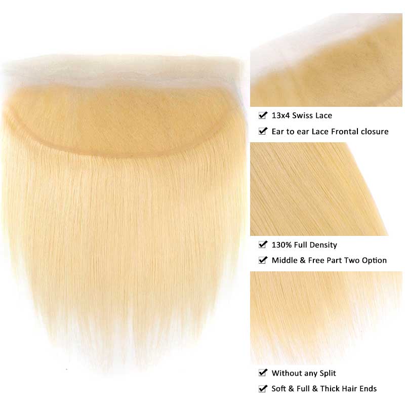 Ali Grace Hair Straight Weave Hairstyles 13x4 Ear To Ear 613 Blonde Lace Frontal 613 Blonde Hair AliGrace