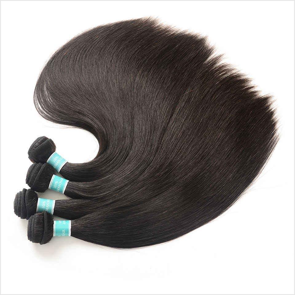Products Ali Grace Brazilian Straight Hair Bundles 3 Pcs With 4x4 Lace Closure