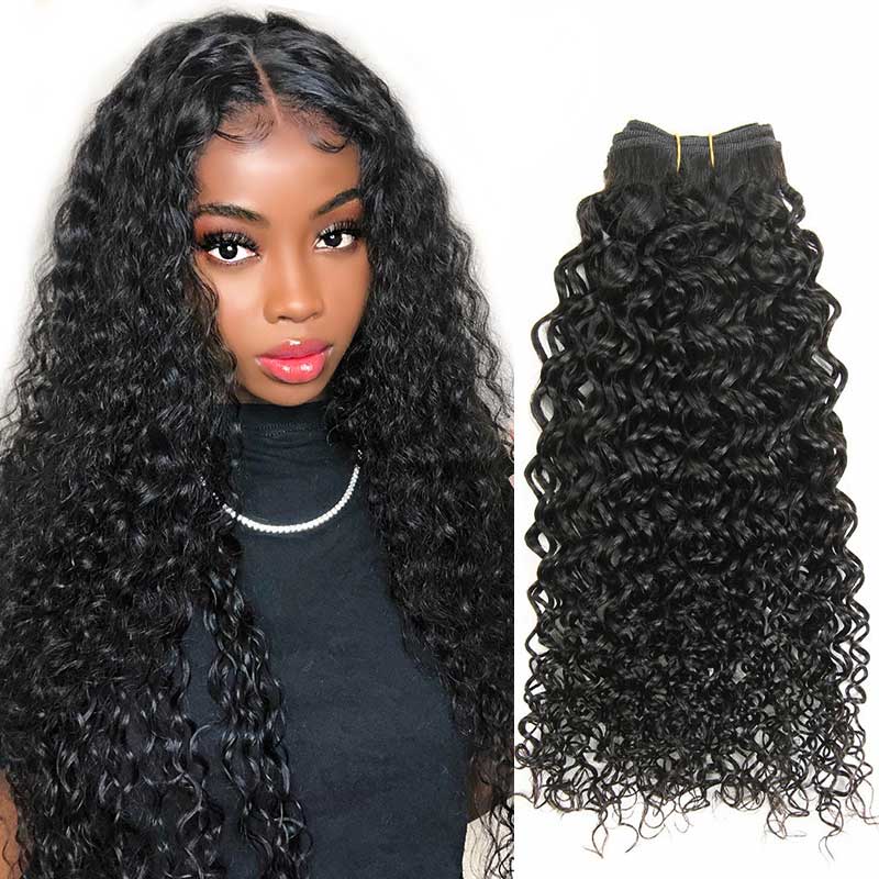 Ali Grace 12A Grade Brazilian Kinky Curly Human Hair 1 Bundles Natural Color Curly Hair Bundles AliGrace 14 Peruvian