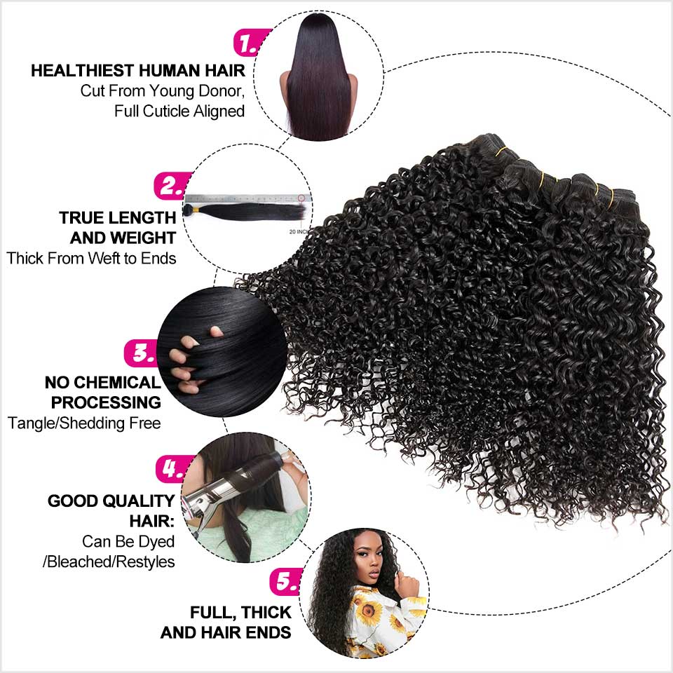 Brazilian Kinky Curly Human Hair 1 Bundles-10