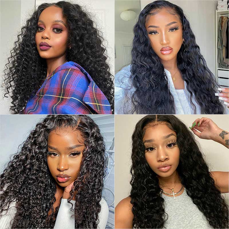 Ali Grace Brazilian Loose Wave Hair 4x4 Lace Closure Free Part Prepluked with Baby Hair Remy Human Hair Lace Closure 4*4 Lace Closure AliGrace