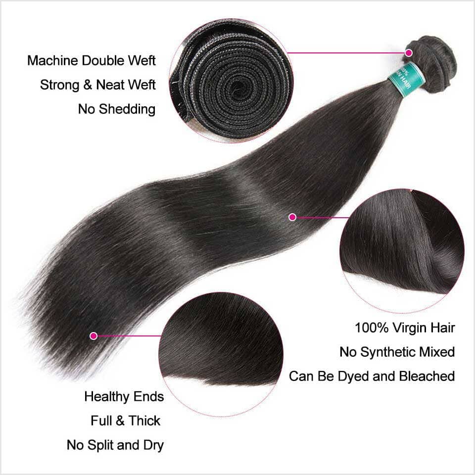 Straight Human Hair Bundles-11