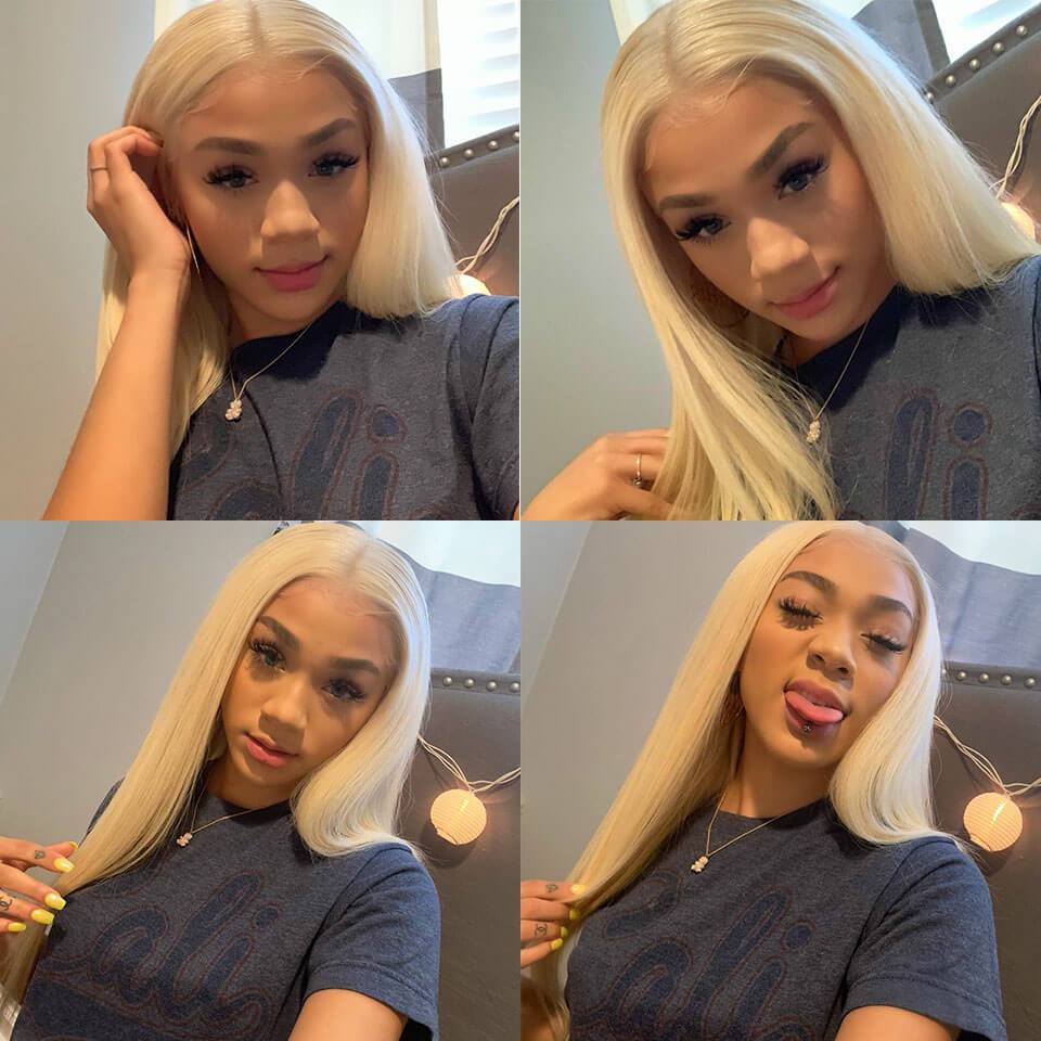 613 Blonde Color Virgin Straight Human Hair 1 Bundles-6
