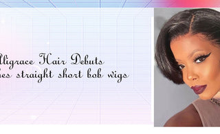 Aligrace Hair Debuts 6 inches straight short bob wigs