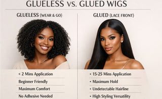 Glueless Wigs vs. Glued Wigs: A Comprehensive Comparison Guide for 2025