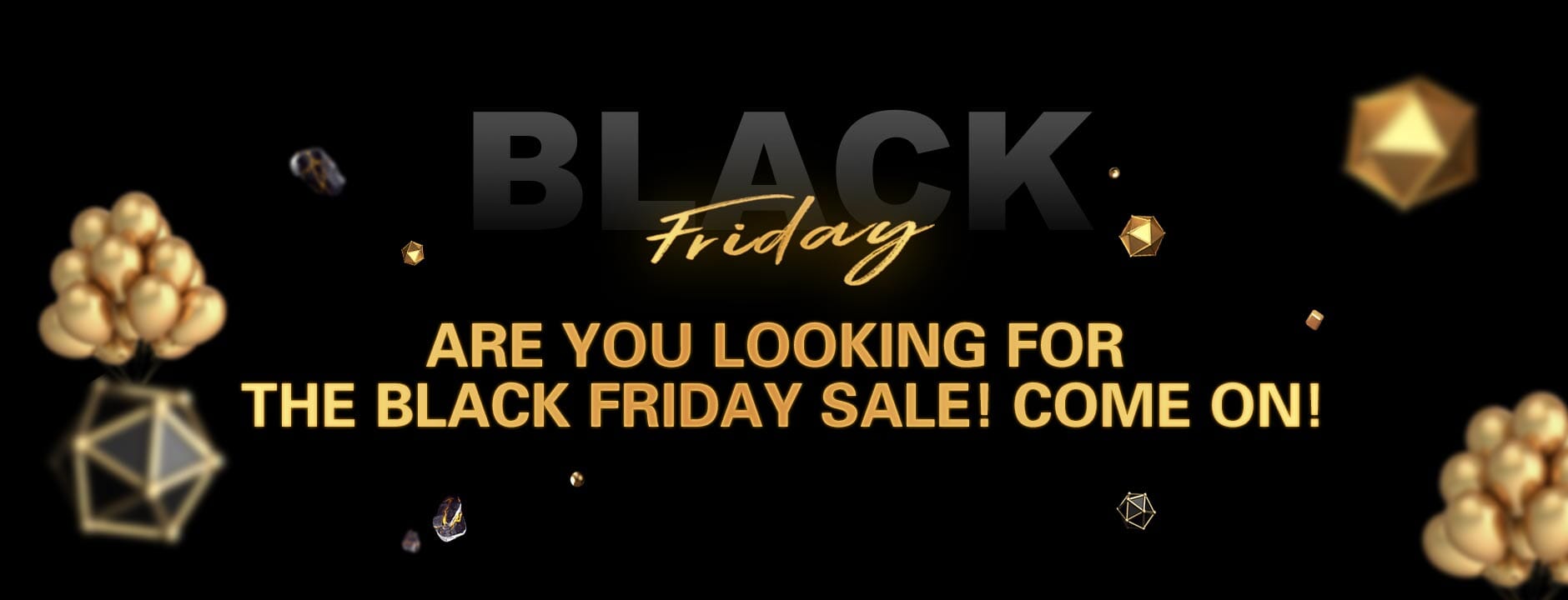 Are You Looking for the Black Friday Sale? Come on!