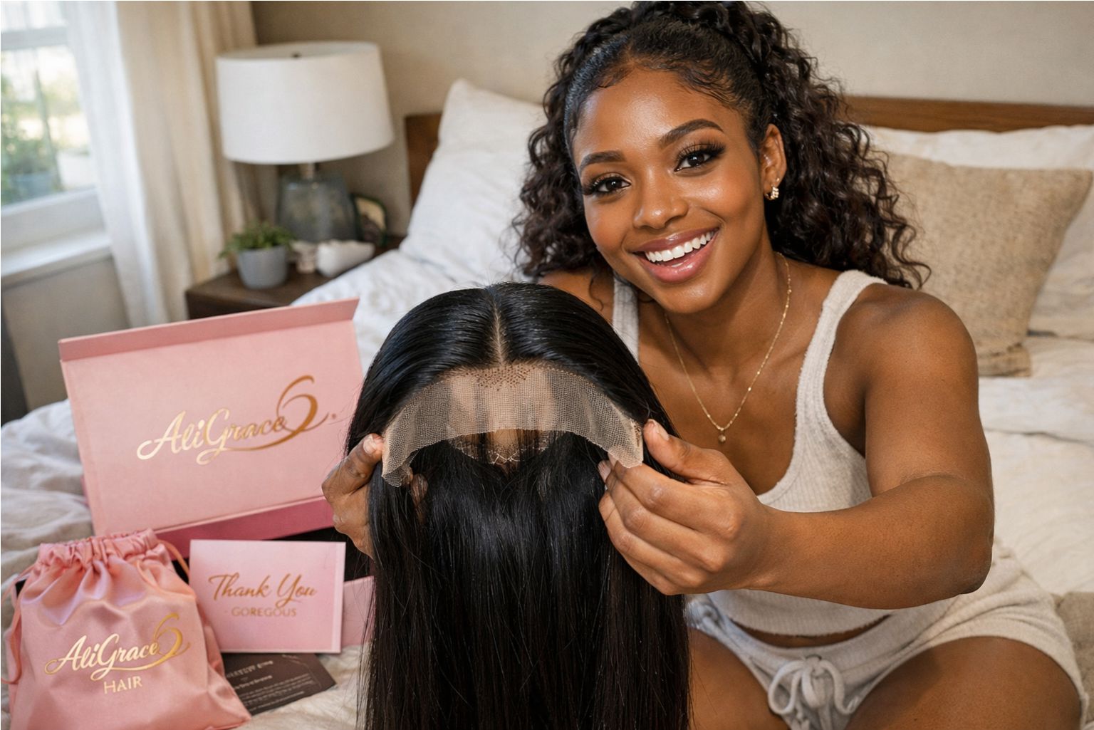 Get Ready With Me: My Effortless Glow-Up with AliGrace Wear & Go Straight Wig