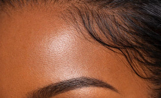 Close-up of HD invisible lace blending into skin tone