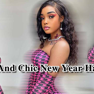 Simple And Chic New Year Hair Style!