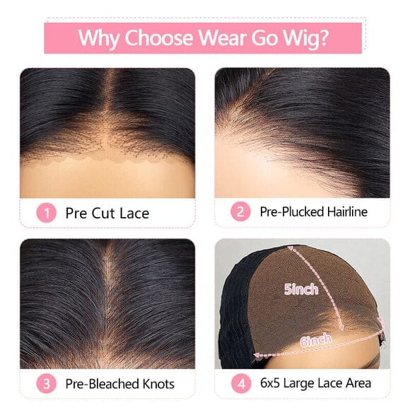 The Wear & Go Body Wave Wig Human Hair for Comfortable Everyday Styles
