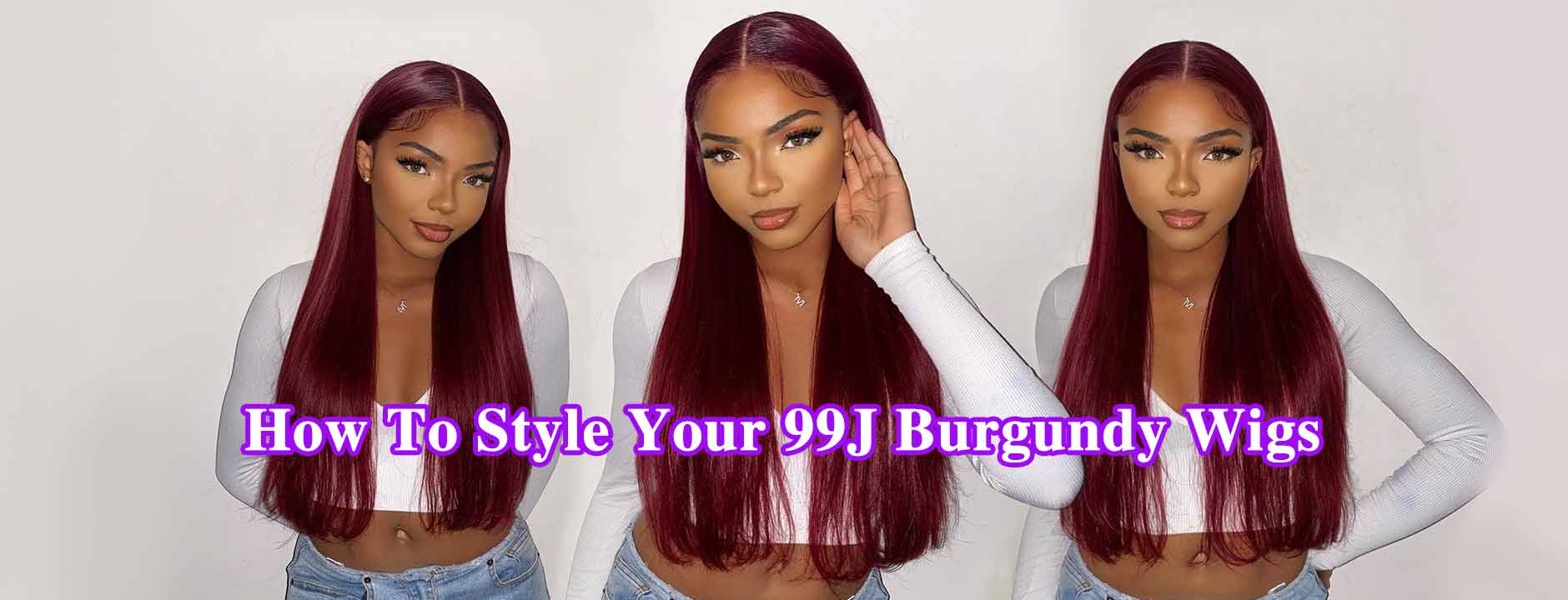 How To Style Your 99J Burgundy Wigs!