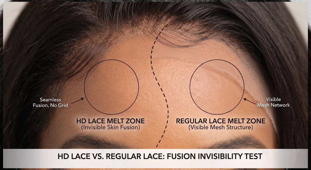 HD lace and transparent lace wig comparison