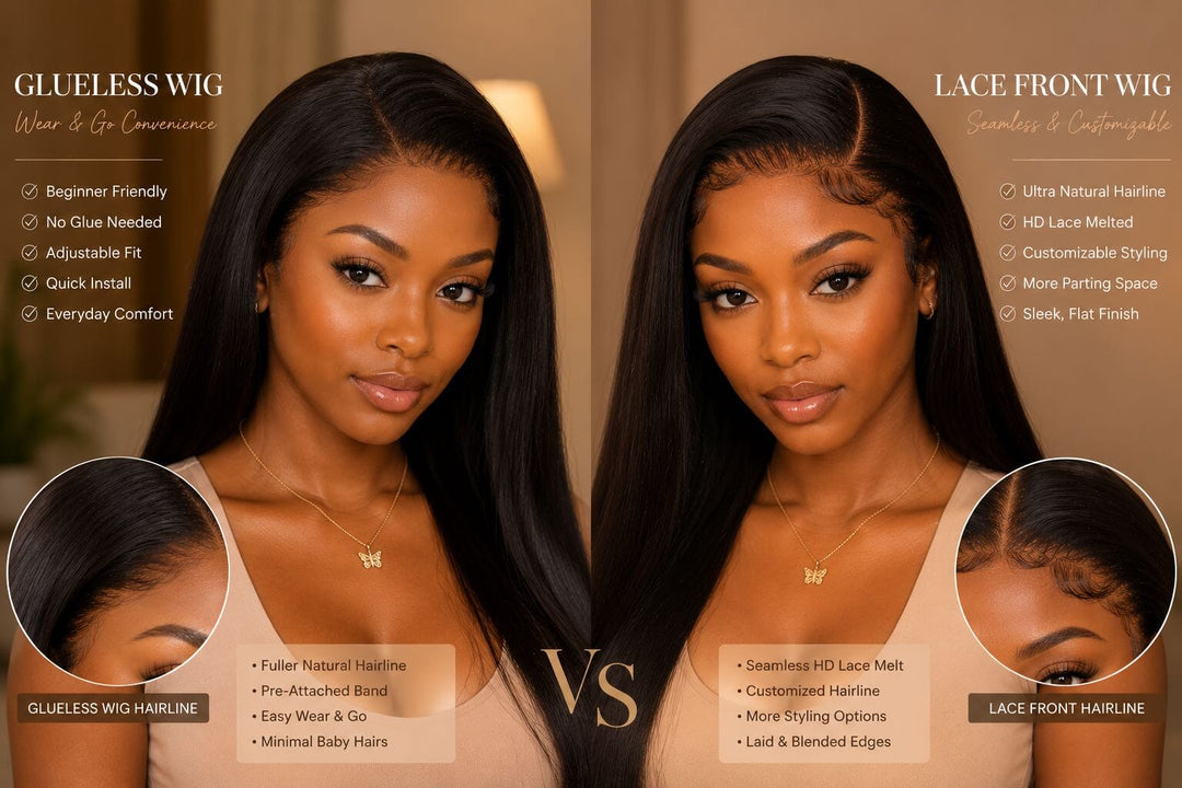 Glueless Wig vs Lace Front: The Honest Comparison Nobody's Making (2026)