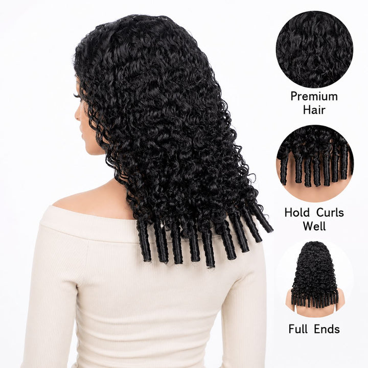 [WEAR GO HALF WIG] Aligrace Hair Burmese Curly Half Wig Invisible Hairline Beginner Friendly AliGrace 