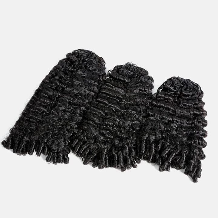 Aligrace Hair Burmese Curly Crochet 100% Human Hair Extension Natural Color Feather Soft AliGrace 