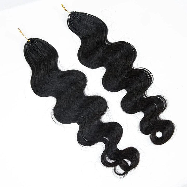 Aligrace Hair Body Wave Pre-Separated Crochet Hair Extension 4 Bundle Deal Natural Color Feather Soft AliGrace 