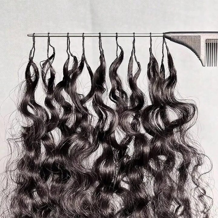 Aligrace Hair Body Wave Pre-Separated Crochet Hair Extension 4 Bundle Deal Natural Color Feather Soft AliGrace 