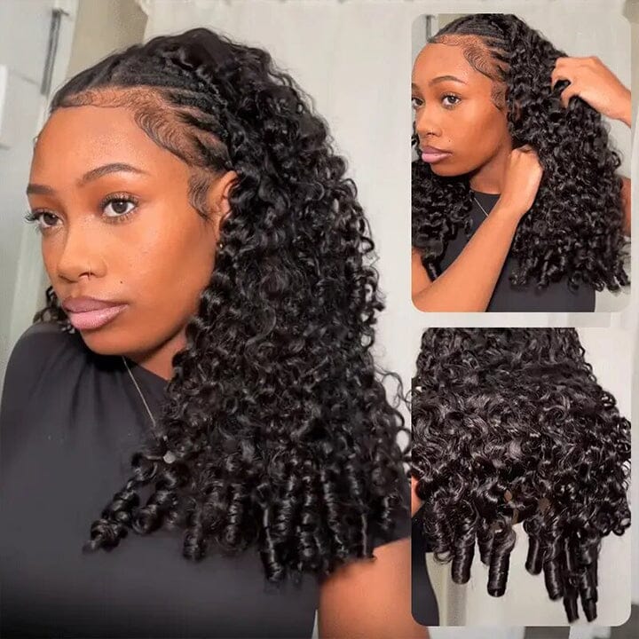 [WEAR GO HALF WIG] Aligrace Hair Burmese Curly Half Wig Invisible Hairline Beginner Friendly AliGrace 