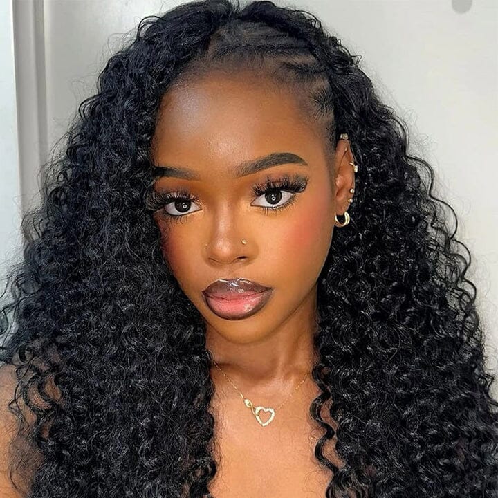 Aligrace Hair Burmese Curly Crochet 100% Human Hair Extension Natural Color Feather Soft AliGrace 